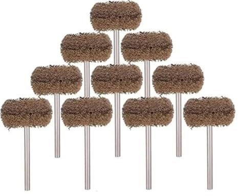 ZSjing 1 Confezione di Mini Trapano in Nylon Spazzola abrasiva 2,35 mm Gambo 3 mm lucidatura Ruota lucidatura rimozione ruggine Accessori for Utensili rotanti