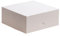 dekora - Scatole per Torte - Dimensioni 16x16x8 cm - Scatole Resistenti per Pasticceria - Facili da Montare e Riutilizzabili - Cartone Eco-friendly in Fibra Vegetale - 50 Scatole - Colore Bianco