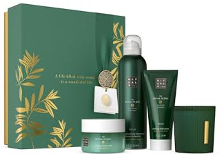 RITUALS Caja de regalo The Ritual of Jing, Medium - Set de baño con productos para el cuidado de la piel y para el hogar con flor de loto sagrado y jujube - Propiedades relajantes y calmantes