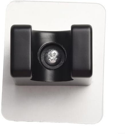 Supporto per soffione doccia regolabile senza foratura, doccetta con ventosa, montaggio a parete per docce rotonde e angolari, impermeabile, forte portata, nero/argento/bianco/oro (nero)