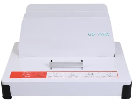 Bindegerät, 380A Kleine Klebebindemaschine Elektrische Stanzfreie Rechnungsbuchhaltungsgutschein Finanzdatei Papierbuch Heißschmelz A4 Automatisch, für A4, A5 oder kleinere Formate