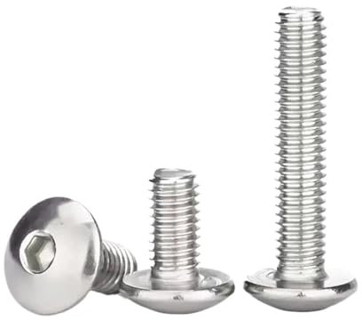 Aqxypas M2 M2.5 M3 M4 M5 M6 M8 M10 304 A2-70 304 Edelstahl Sechskant Rund Innensechskant Knopf(25mm)