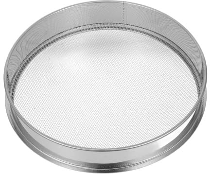 GANAZONO Setaccio Acciaio Inossidabile Per Giardinaggio Strumento Manuale Per Setacciare Terreno e Compost Di Maglia Da Facile Da Usare e Resistente