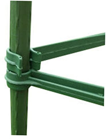 LOORGVEL 24 Stück Verbindungsgestänge Kunststoff Pflanzenstütze Gartenrahmenverbinder für Tomaten Gurken Kletterpflanzen Rankhilfe Wiederverwendbar Bruchfest Leicht Vielseitig