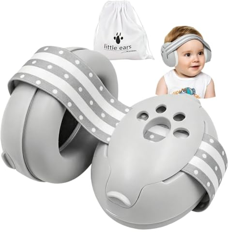 YANKUIRUI Baby Ear Defenders - Noise Cancelling Baby Headphones for 0-36 Months, SNR 25dB - Lightweight Over-Ear Design with Soft Headband and Cushion Cups