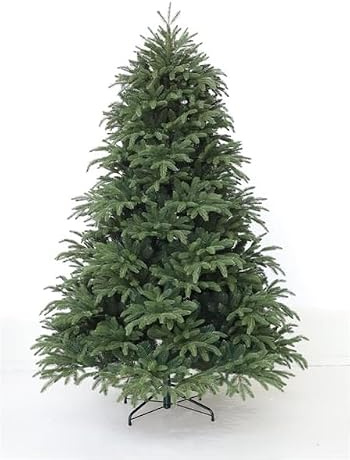 Albero di Natale Superfolto Realistico Abete in Pe/Pvc Nevada Verde (Senza Luci, 210 cm)