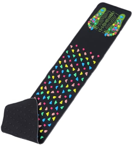 SMASOLO Tappetino Agopuntura per Piedi Ergonomico Cuscino Stimolazione Digitopressione per Riflessologia e Sollievo Pressione Portatile per Casa e Viaggio