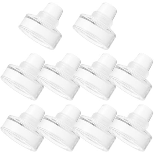 NUOBESTY 10 Piezas Tapones de Vino T de Vidrio de Reutilizables Sellador para Botellas de Licor y Cerveza Diseño para Preservar Sabor Original