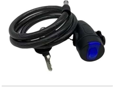 Candado de cadena for motocicleta de alta resistencia, bicicleta antirrobo de Metal de 80cm con 2 llaves for máxima seguridad y refuerzo de la bicicleta