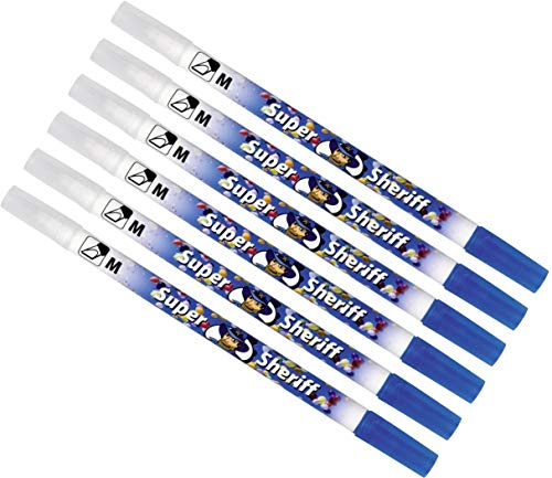 Pelikan 258M/2/B Tintenlöscher Super-Sheriff Löschspitze M, multi-Spitze 6 Stück