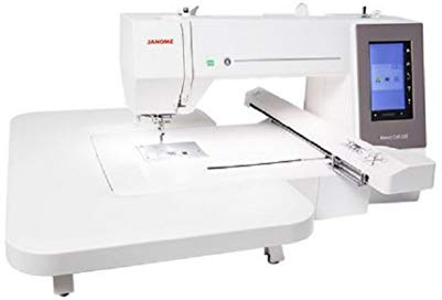 Janome Memory Craft 550e - Máquina de Bordar con Pantalla Táctil Multicolor de 110,9 x 62,8 mm, Superficie de Bordado Máx. 360 x 200 mm, 180 Diseños de Bordado