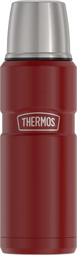 THERMOS Stainless King Vacuum-Insulated Compact Bottle, 16 Ounce, Rustic Red