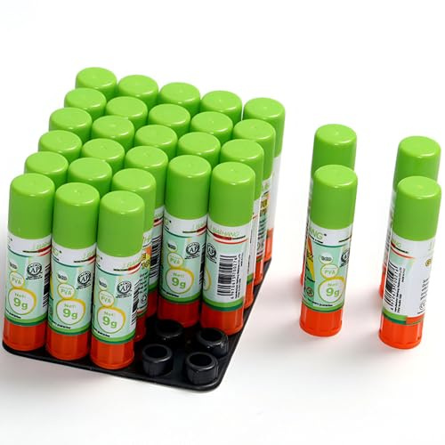 ASPIRE UK Glue Stick Pack of 30 x 9g Multipack Strong Hold Original Quality Adhesive Safe Small Glue Sticks for School & Children, Crafting Glue, Scrapbooking, Office, School Supplies and Much More