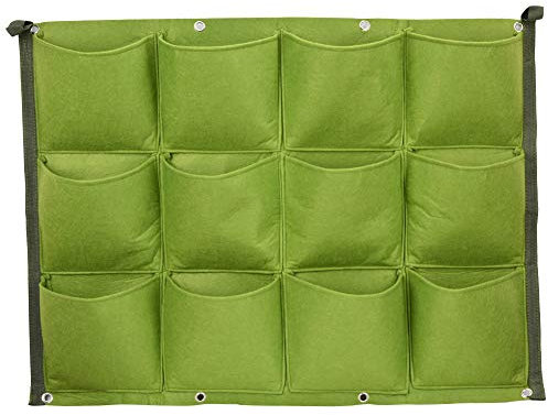 Tomotato Pflanztasche Hängend Wachsende Tasche Filztuch Vertikal Pflanzentaschen Wand Montierte Pflanzgefäße Taschen Pflanzsack für Garten Balkon Blumen Dekoration