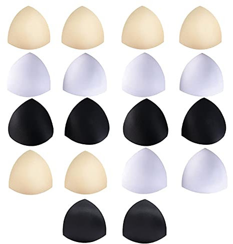 VENGABY Bra Pads Inserts, 9 Pairs Chest Pad for Sports Bra, Women's Bikini Pads and Swimwear Bra Removable Bra Pads, Bra Cups. Comfortable Breathable Women's Pads