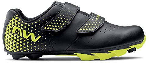 Northwave Scarpe Spike 3 Black/Yellow Fluo 43