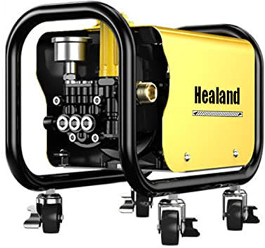 QAZNHODDS Idropulitrice Portatile Auto- 120 Bar, 560 L/H, con Ugello Multifunzione, Tubo da 10M, Ideale per Auto Casa Giardino,A