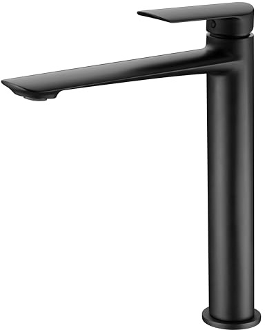 IMEX BDG040-3NG URAL Grifo de Lavabo Alto Negro Mate