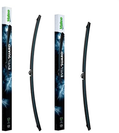 VALEO EVERGUARD Premium Silikon Flachbalkenwischblatt Set VSF75+VSF70, Längen: 750mm+700mm Vorne (2erPack)