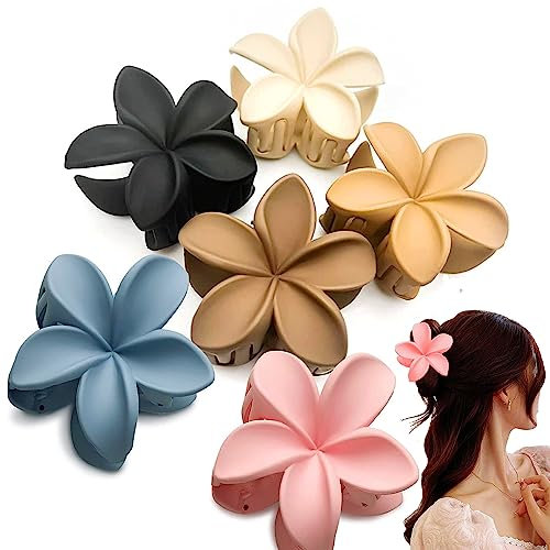 Bogoro 6 Pezzi Fermaglio Capelli Donna Elegante, Fermaglio Capelli Donna Grande, Fermagli per Capelli a forma di fiore, Mollettone Capelli Donna, Mollette Capelli Donna eleganti