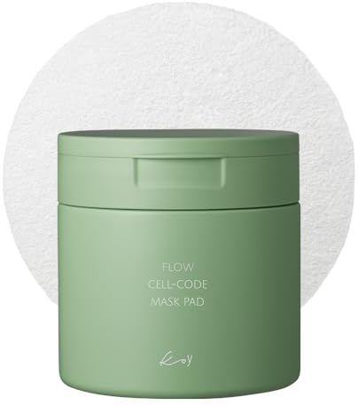KOY Flow Cell-Code Mask 50 Pads, Improves Soothing Care & Deep Hydration, Cooling and Moisturising Toner Pads, Hyaluronic Acid, Panthenol and Betaine for Skin with Enriched Essence, 6.76 fl oz