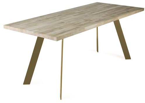modernLOFTart Tischbeine Metall Tischkufen 2 Stück in V Form - Tischgestell Metall aus 1cm Dickem Flachstahl Gefertigt - Tischfüße für Esstisch, Schreibtischbeine, Konferenztisch Füße