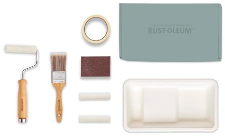 Rust-Oleum Ready to Roll - Eco Paint Kit (Small) - Bathroom Tile Gloss Ocean Blues