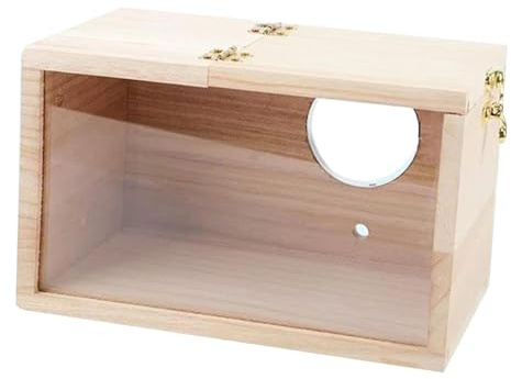 Nistkasten für Wellensittiche, Nistkasten aus Holz | Papageienkäfig | Papageienkäfig | Wellensittich Zuchtbox aus Holz, Vogelnistkasten, Zuchtpaardose