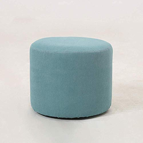 CVNIMV Fußhocker, runder Futon-Pouf, Würfel-Pouf mit abnehmbarem Bezug für Wohnzimmer, Schlafzimmer, unter dem Schreibtisch, Eingangsbereich – dunkel, praktische Möbel/gelb/27 x 34 cm (11