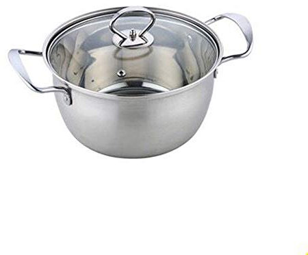 XUEXUDO Pentola in Acciaio Inossidabile Pentola per zuppa a Doppio Fondo Cottura Non Magnetica Pentole Multiuso Pentola Antiaderente Uso Generale Hotpo
