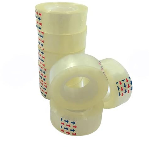 VEPATIM 24 Rollen Klebefilm Büroklebeband 19 mm x 33 m transparent