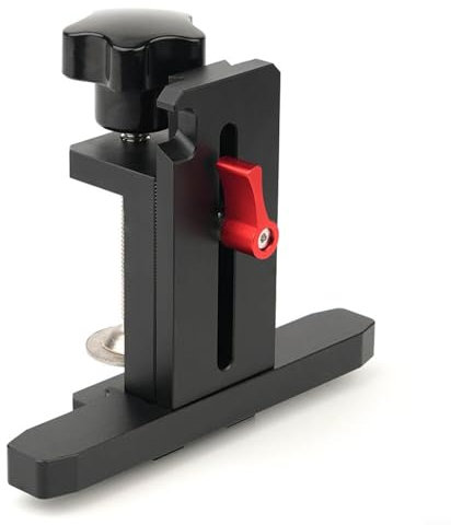 Cabinet Door Installation Jig, Aluminium Alloy Adjustable Mounting Tool with Support Clamp, for Face Frame Frameless Cabinets Wardrobe Doors 10-56mm Thickness