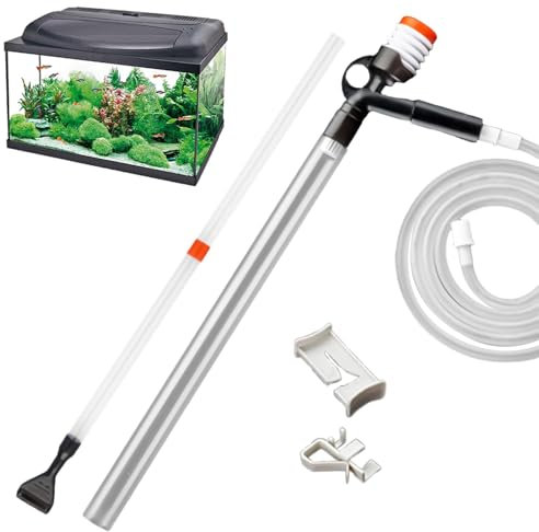 Aquarium- -Staubsauger, 5-in-1, Aquarium-Kiesreiniger, Aquarium-Kiesreiniger zur Reinigung von Aquarienkies