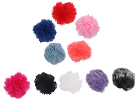 WATIIFUFU Mikrofon Windschutz Furry Covers Hochwertige Schaumstoffabdeckungen Für Mikrofone Idealer Schutz Gegen Wind Und Geräusche Verschiedene Farben Gummiband