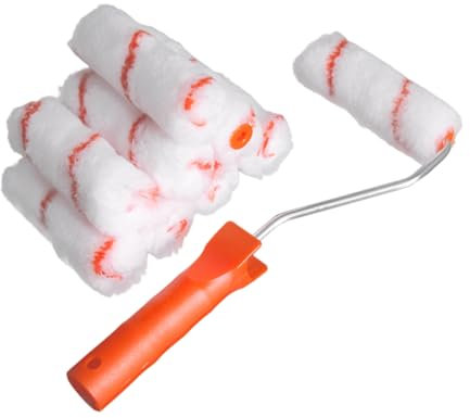 4 Roller Paint Brush Paint Roller Brush Wallpaper Mini Paint Roller Kit Rollers Wallpaper Roller Wallpaper Primer Foam Roller Wall Paint Roller Paint Brush Roller Kit
