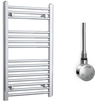 Radiador Toallero Eléctrico Cromado 50x80 cm con Termostato 300W