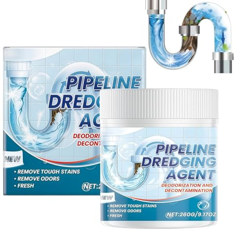 260G Powerful Sink and Drain Cleaner,Drain Clog Remover,D/rain Unblocker,Sink and D/rain Cleaner Powder,Kitchen Clog Clean/er,Shower Dr/ain Unblocker,Pipeline Dredging Agent,Dr/ain Pipe Clea/ner