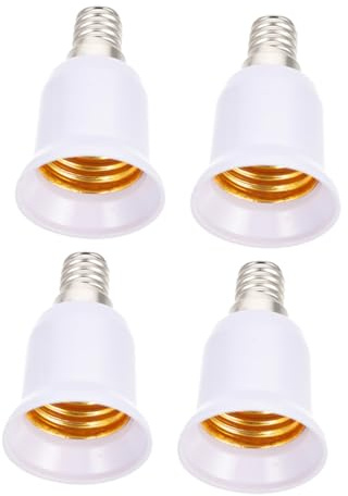 Healifty 4pezzi Adattatore Per Portalampada Da Base Per Lampadina Conversione Per Casa Ufficio Hotel e Ristoranti