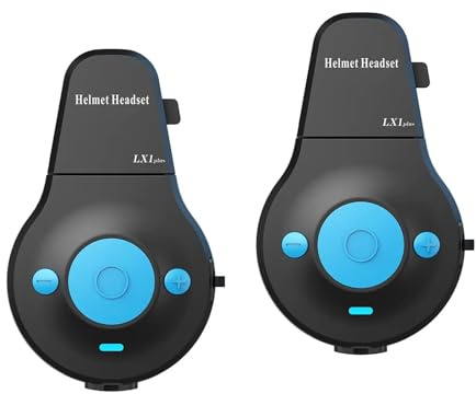 YIZITU Auriculares Ergonómicos Y Cómodos Montados En Casco Conectividad Inalámbrica De 10 M Construcción A Prueba De Polvo para Viajeros En Motocicleta Auriculares Impermeables Casco Montar
