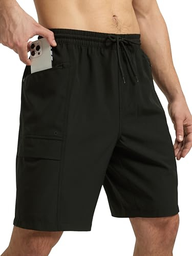 Arcweg Short de Bain Cargo Homme Short de Bain Homme avec Doublure Mesh Séchage Rapide Boardshorts avec 4 Poches Robuste pour Plage, Pêche & Aventures en Plein Air