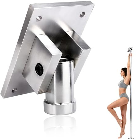 Pole Dance Fixed Plate, Premium Universal Ceiling Pole Dance Fixed Plate Practical Ceiling Installation Accessory for Home Studio Use (Silver)