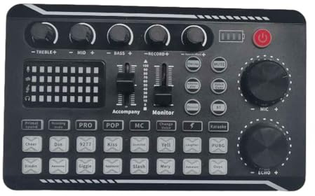 QUXVUIS F998 Soundkarte Mixerkarten Computerplatine Videomischpult Professional Kit Podcast Supplies Zubehör Teile