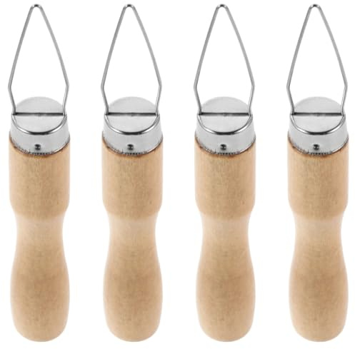 LALADEFIEE Ensemble 4 Outils D’aide à L’habillage pour Personnes Âgées, Crochet à Bouton Rapide en Fer et Bois, Petit Format Portable, Assistance Bouton pour Chemises, Manteaux et Pantalons,