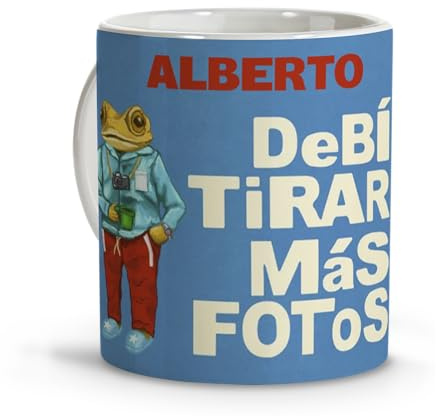 Taza Bad Conejo Malo Fotos 330 ml Ceramica Apta Lavavajillas Diseño Aesthetic Urbano Musica Latina Regalo Original Hombre Mujer