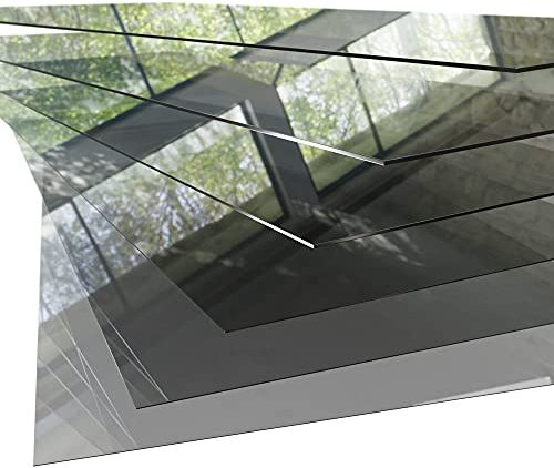Trofecto PET Kunststoffplatte ähnlich Acrylglas - durchsichtig transparent kein Milchglas - Platte Scheibe Zuschnitt mit Schutzfolie (Stärke 2mm, 2000x1000mm)