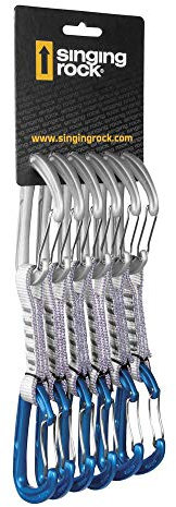 Singing Rock Express Colt 16 WIRE-6er-Pack Zubehör, Erwachsene, Unisex, Mehrfarbig (Gold/Grau), Einheitsgröße