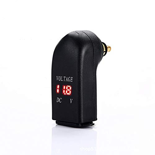 5V/4.8A Moto DIN Hella Conector Dual cargador USB,Dual USB cargador adaptador de corriente LED voltímetro DIN enchufe Cargador USB dual para motocicleta