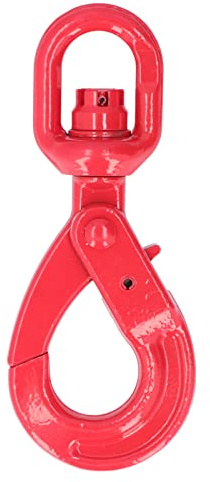 G80 Drehhaken StahlHooks für Schiffe Automobile | Sicherheits-Kranhaken 1,12T mit Schlinge | Hochwertiger Geschmiedeter Haken für Industrie und Boot | Robuster KarabinerHOOK