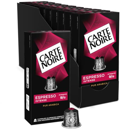 CARTE NOIRE - Capsules de Café | 100% Arabica - Aromatique & Corsé - Notes Grillées et de Cacao - Fabriqué en France - 10 x 10 Capsules Aluminium