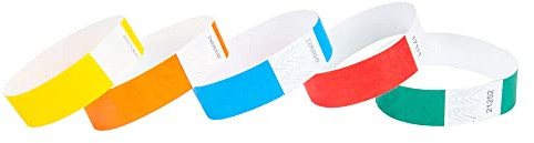 DGBDPACK 500 Pcs Numbered Wristbands